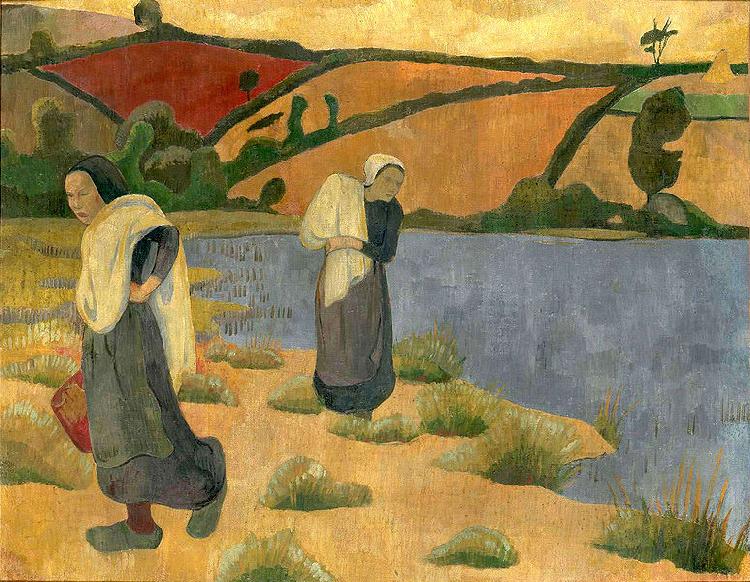 Paul Serusier Les Laveuses a la Laita oil painting picture